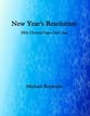 New Year's Resolution SSA choral sheet music cover